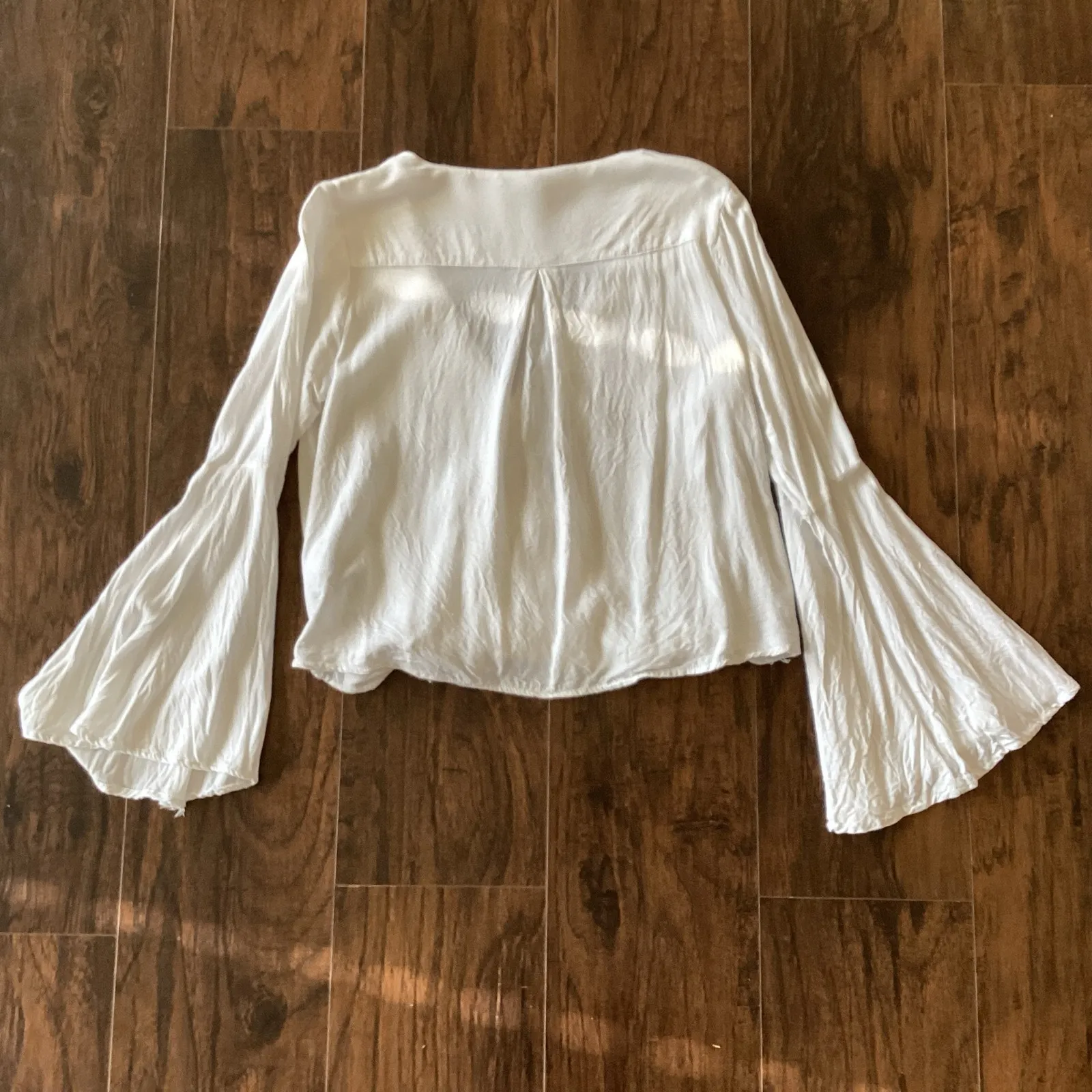 Forever 21 Contemporary Blouse White Size M - Image 6