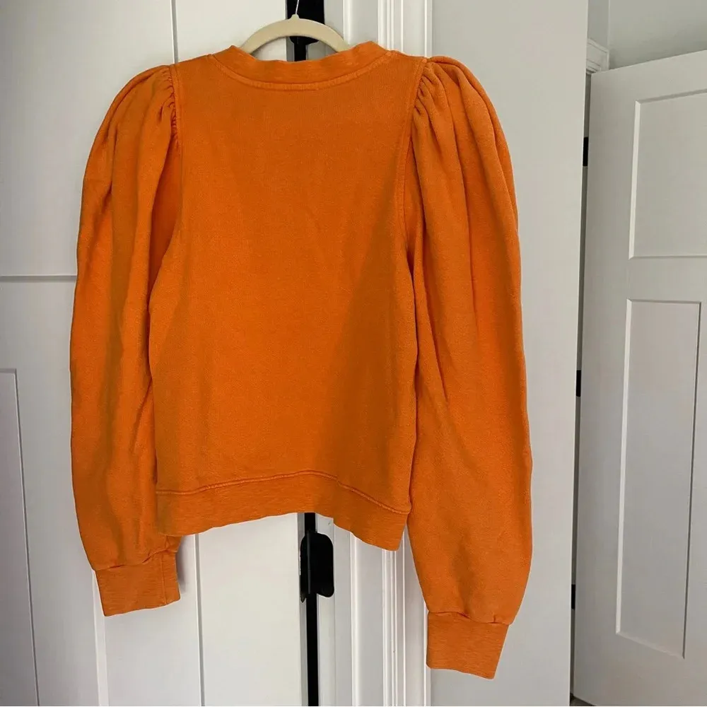 Ulla Johnson Orange Asher Sweatshirt - Image 5