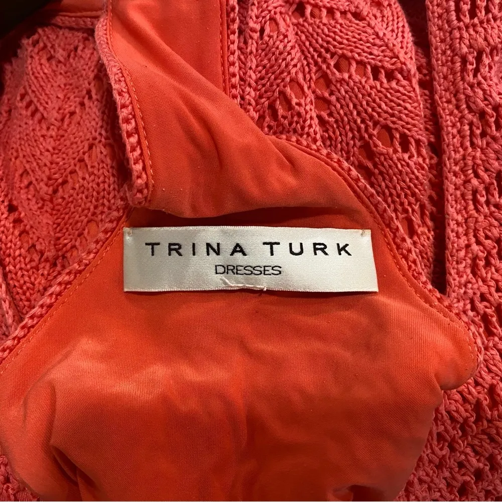 TRINA TURK - Crochet Racerback Mini Dress - Image 7
