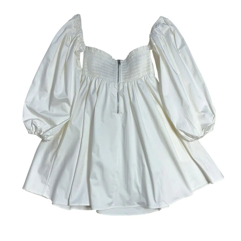 For Love & Lemons White Saint Lucia Mini Dress Womens M - Image 10