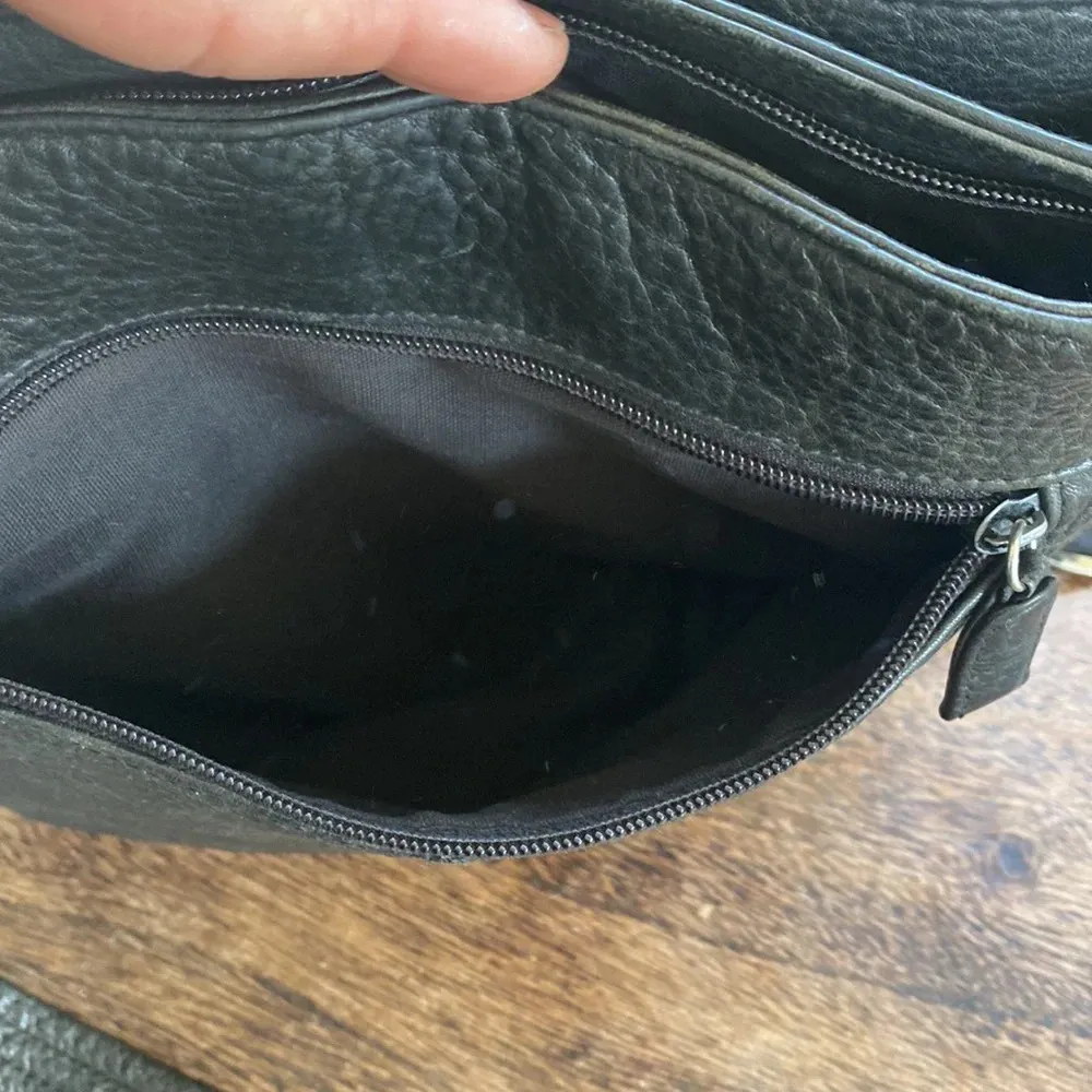 BEAUTIFUL TIGNANELLO BLACK Pebble LEATHER HANDBAG - Image 5