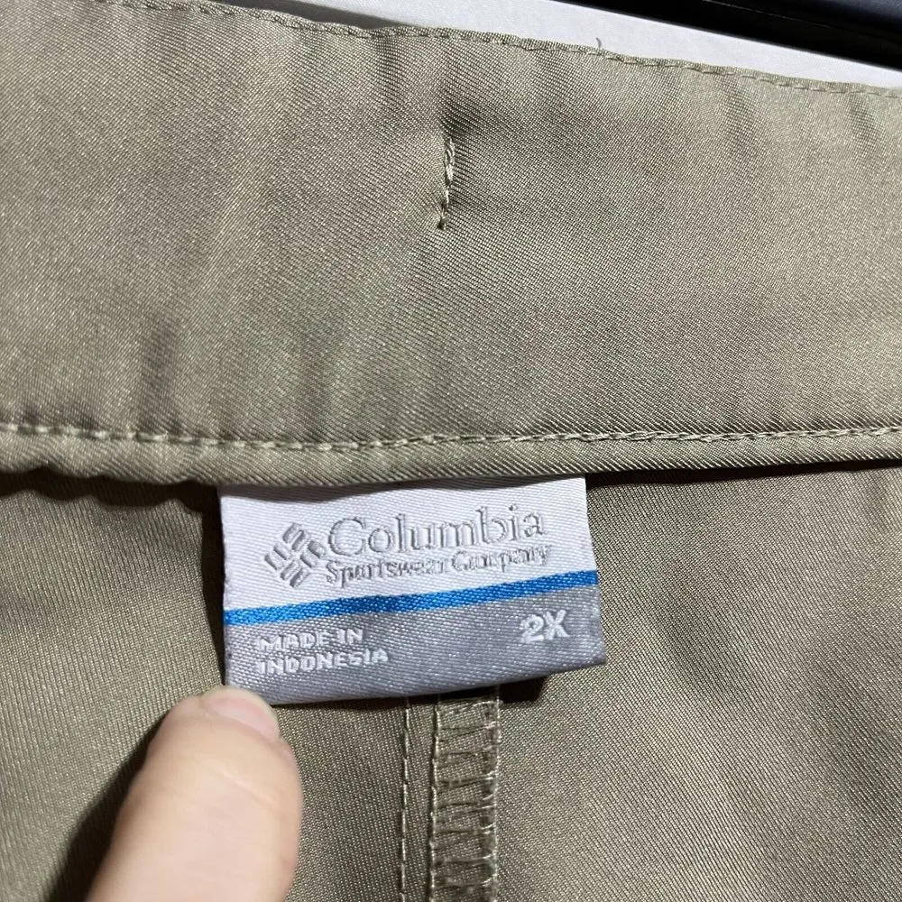 Columbia Running Shorts Women's 2X Tan Elastic Waist Performance‎ Pull-On - Image 4