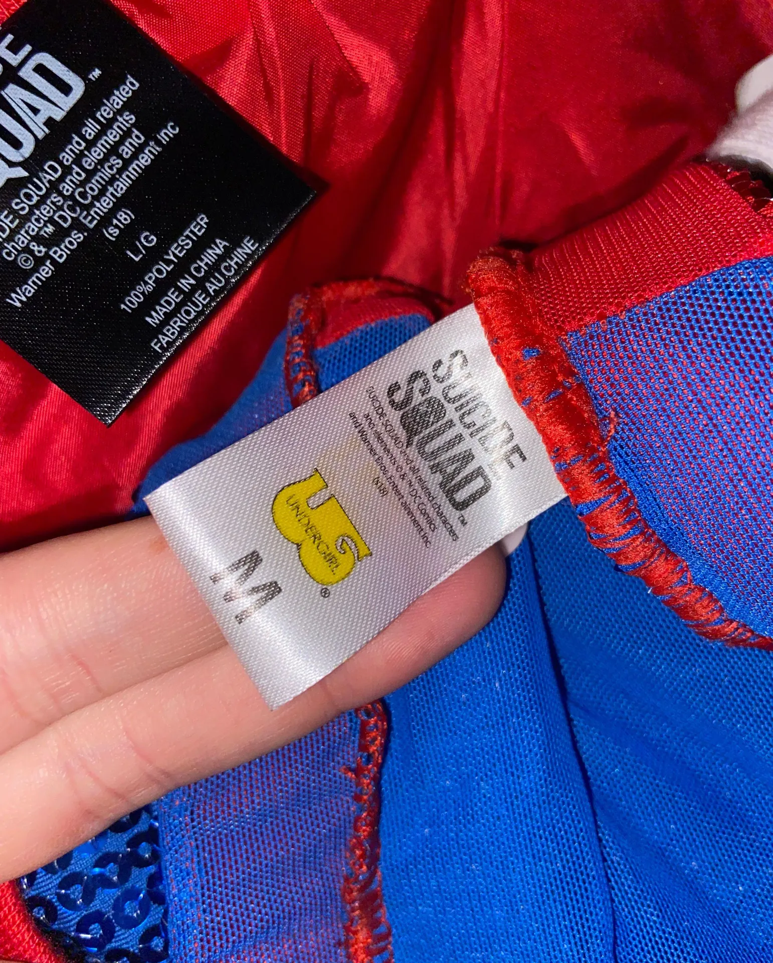 Harley Quinn Booty Shorts Size M - Image 2