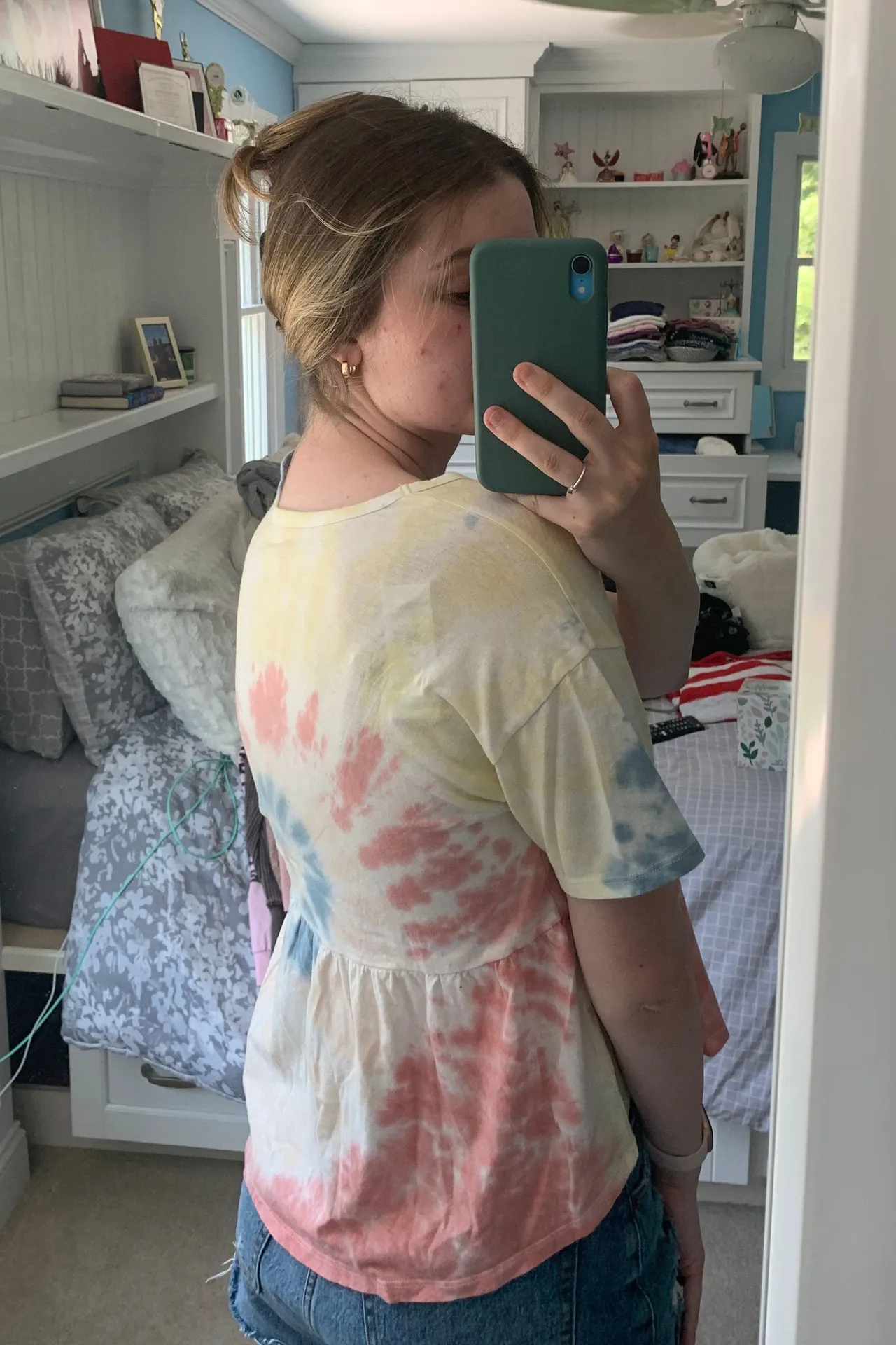 AE tie dye peplum top - Image 2