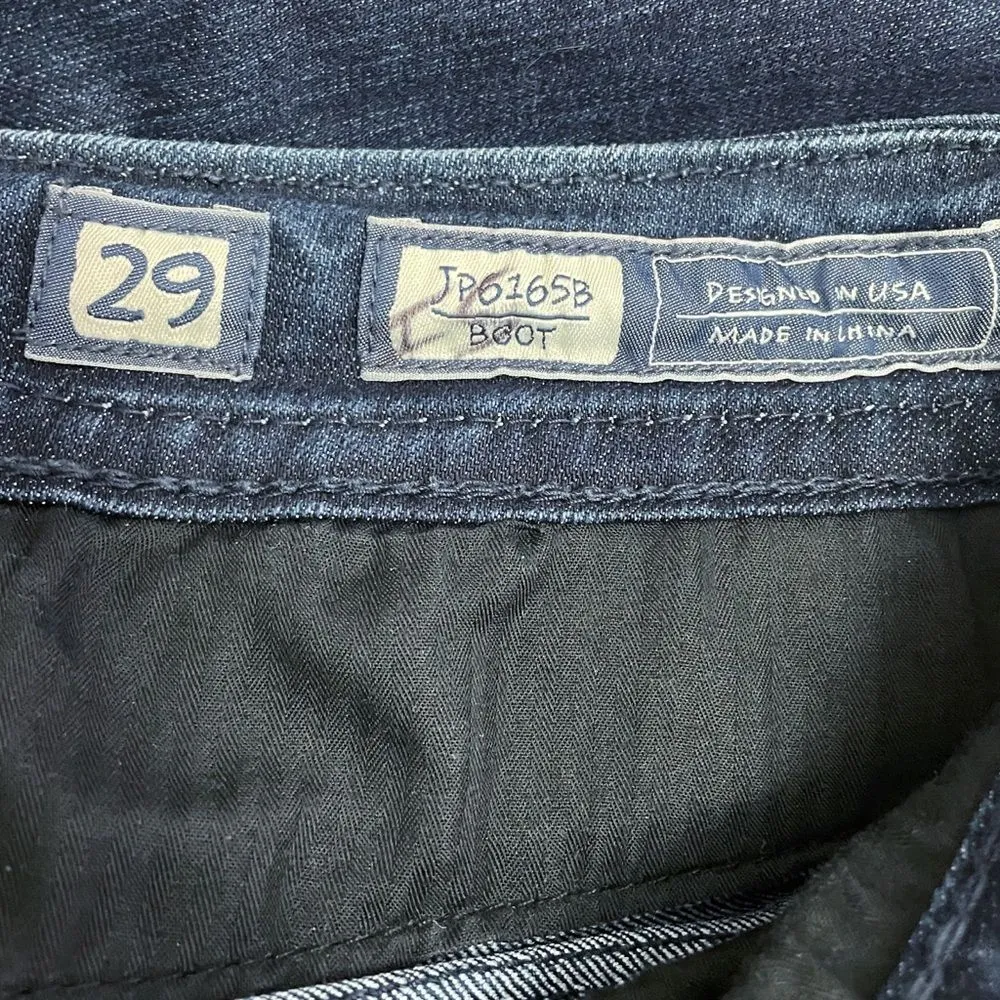 Miss Me Y2K Jeans Women's Size 29 Bling Rhinestone Back Flap Bootcut Dark Wash - Image 9