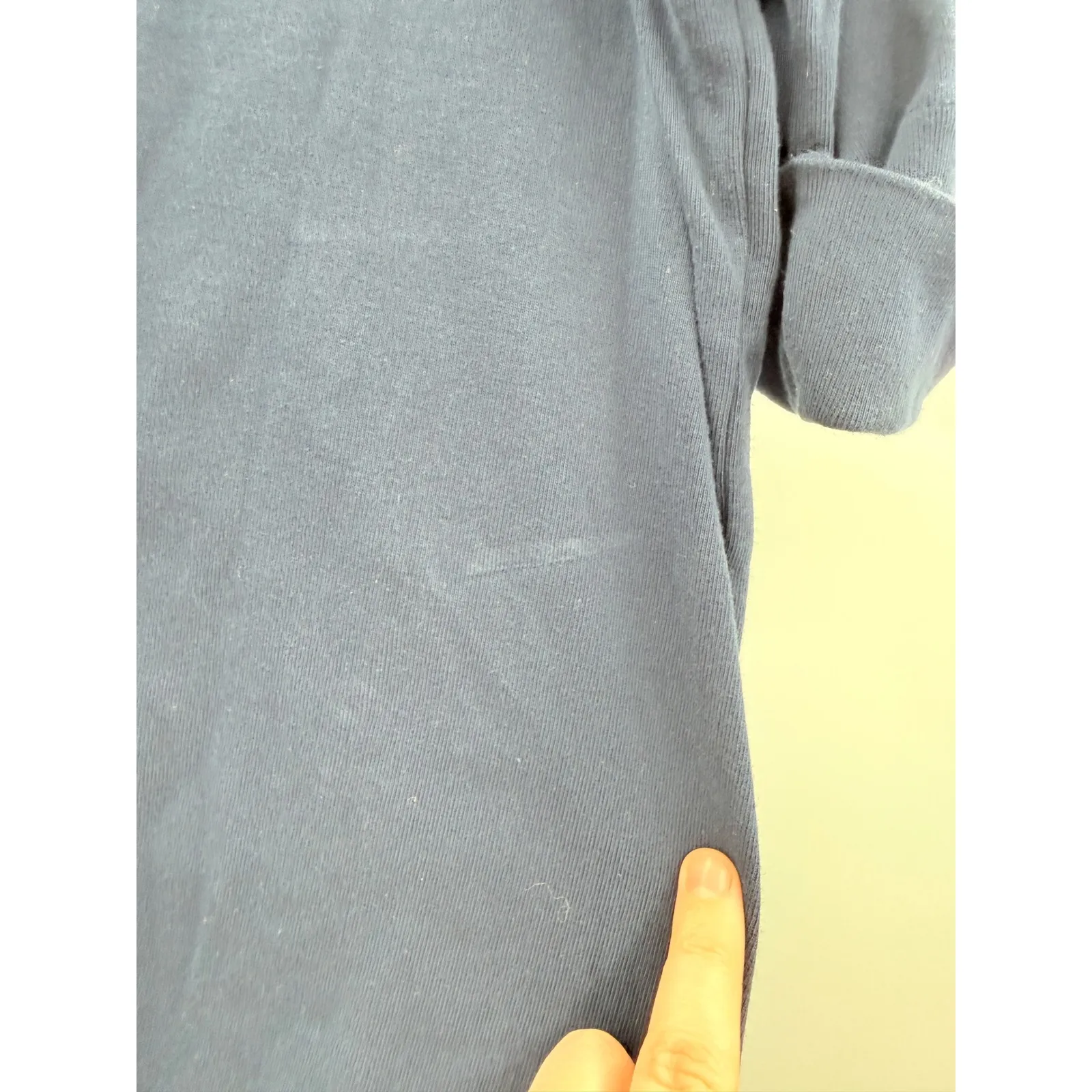 Lauren Ralph Lauren Navy Tunic Top Women's 2X Rolled Sleeve Boat Neck Casual - Image 8