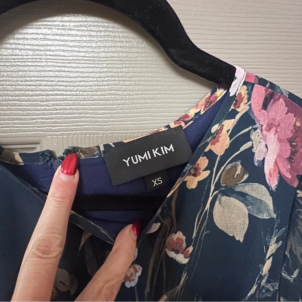 NWT Yumi Kim Woodstock Navy Blue Floral Maxi Dress - Image 11