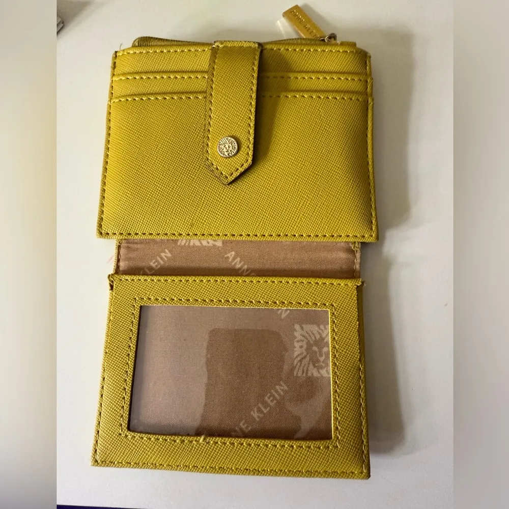 Anne Klein Mustard Yellow Card Holder - Image 3