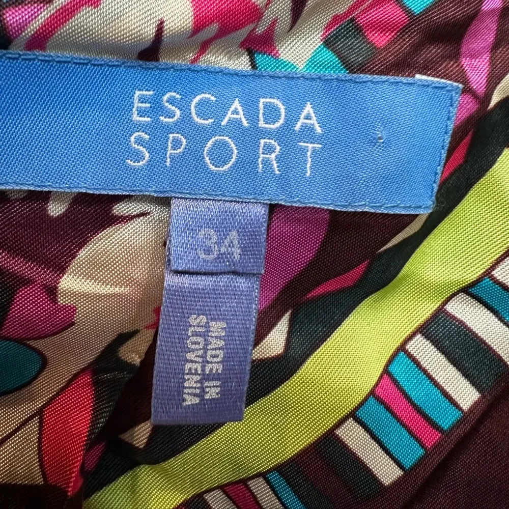 Escada Sport Dark Plum Purple Crushed Velvet Blazer Jacket EU Size 34 US Small S - Image 10