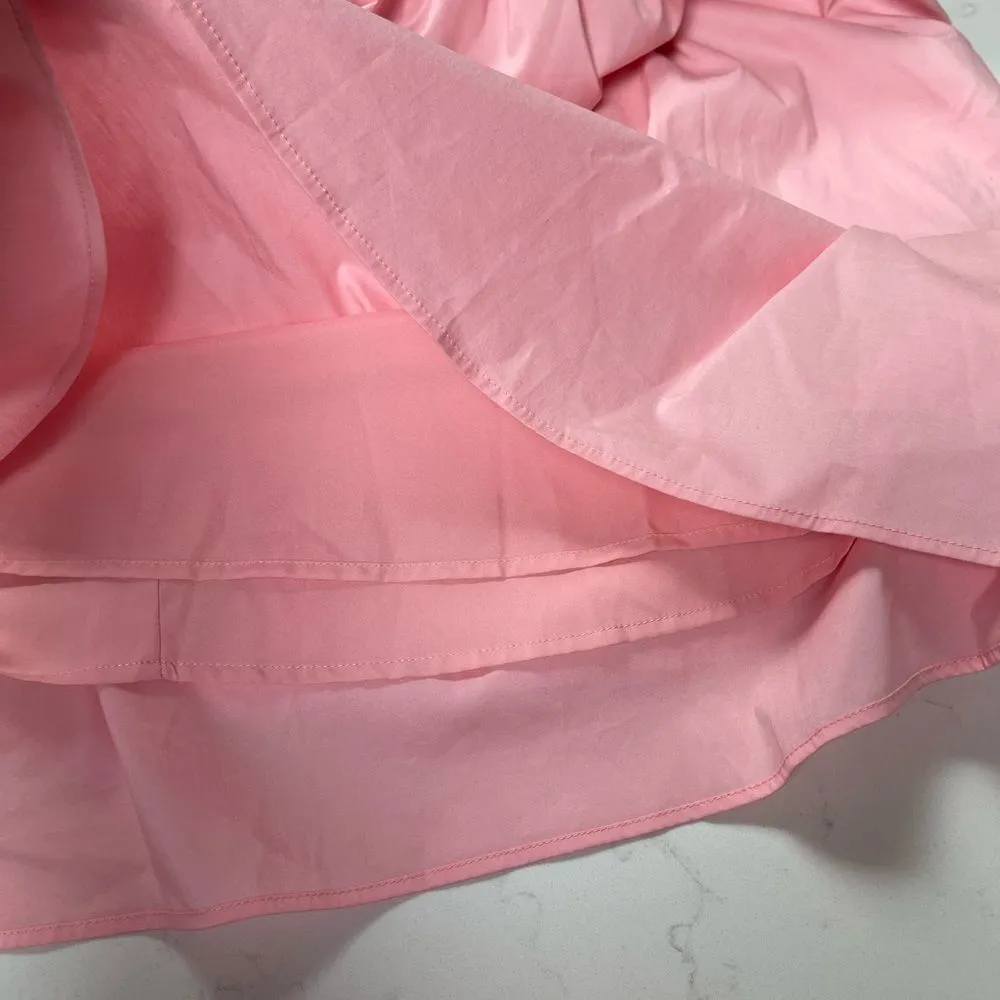 NANETTE Lepore gypsy rose pink pleated smocked Sleeveless Midi Milkmade Dress 12 - Image 11