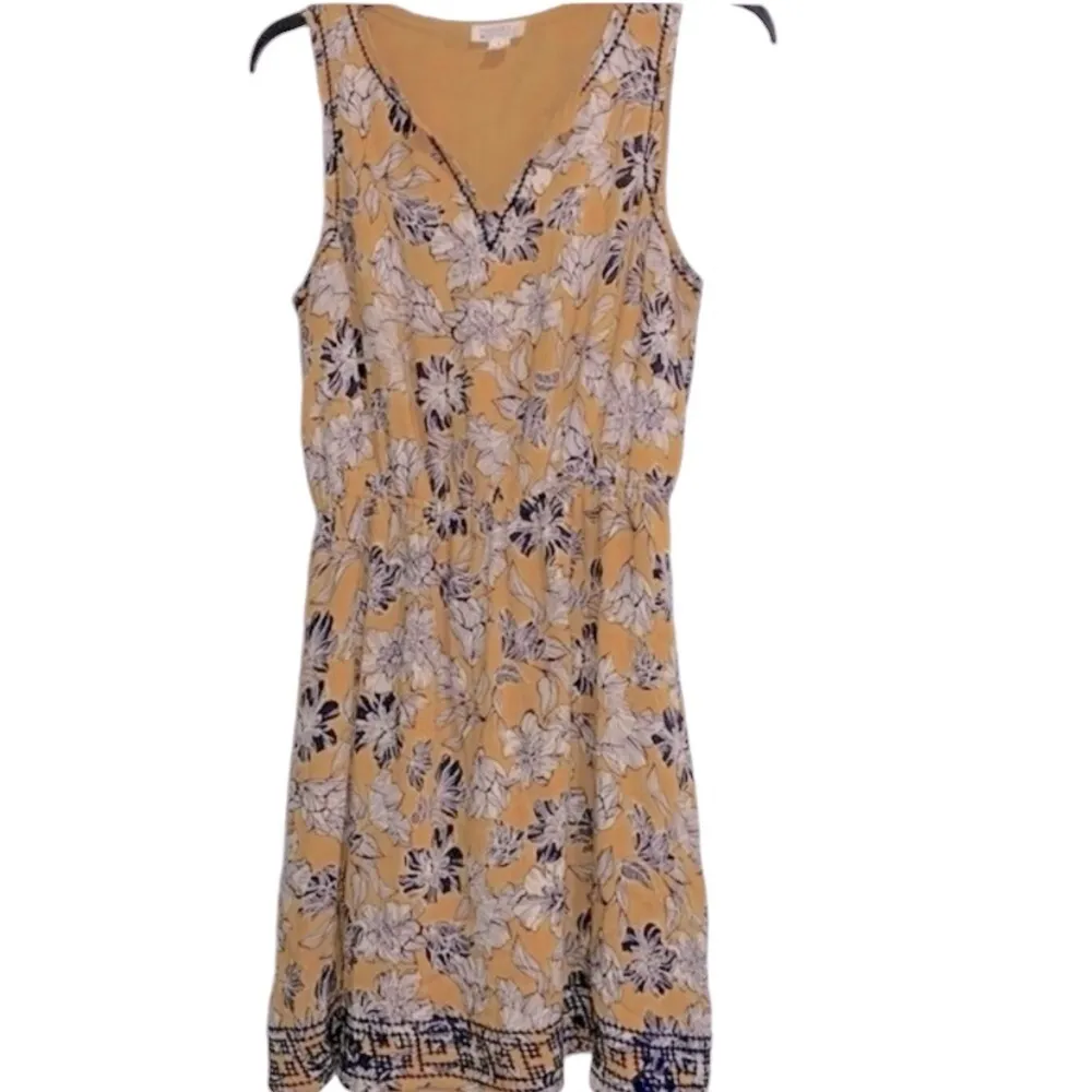 Market & Spruce yellow floral dress size small - Image 2