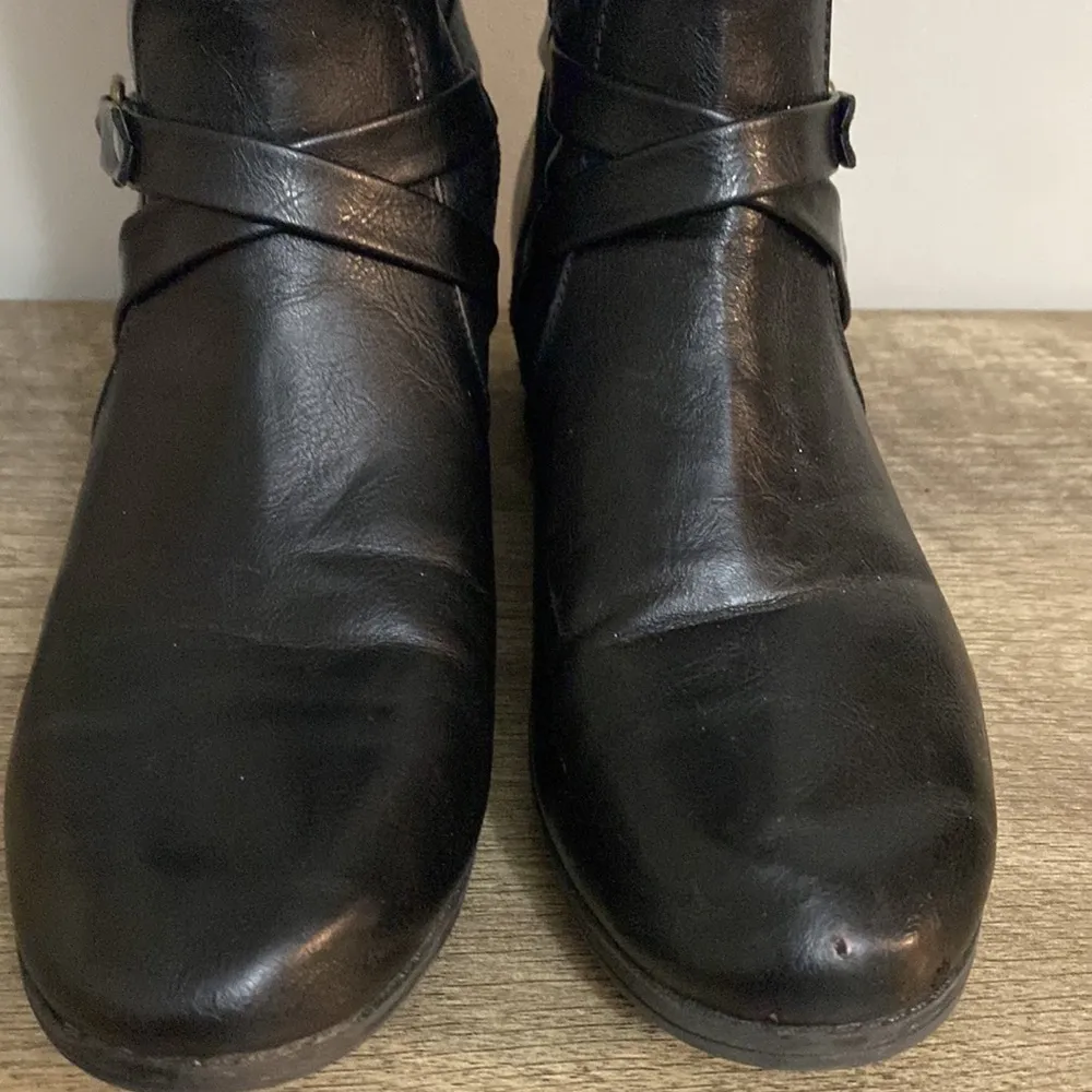 RAMPAGE womens black/brown knee high ILLISA riding boots size 7.5 - Image 5