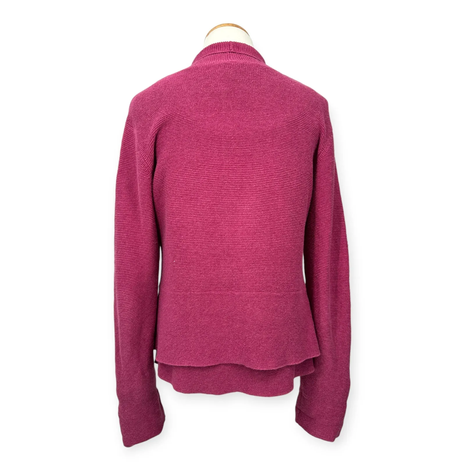 Eileen Fisher | M | Linen Blend Knit Open Front Cardigan Sweater and Tank Set - Image 4