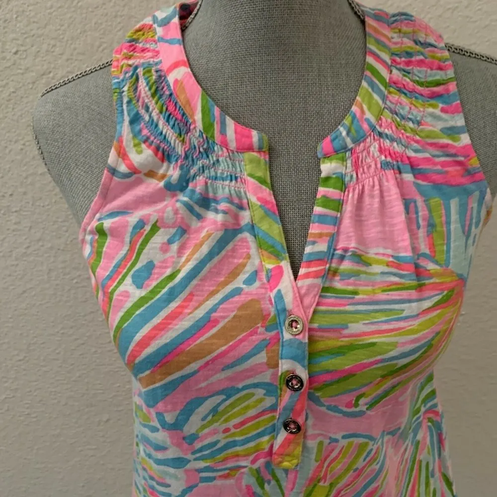 Lilly Pulitzer Essie Top Pink Pout Shellabrate XS Excellent Condition RARE HTF - Image 5