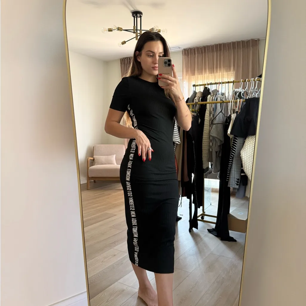 SHEIN Casual Black Midi Dress - Image 2
