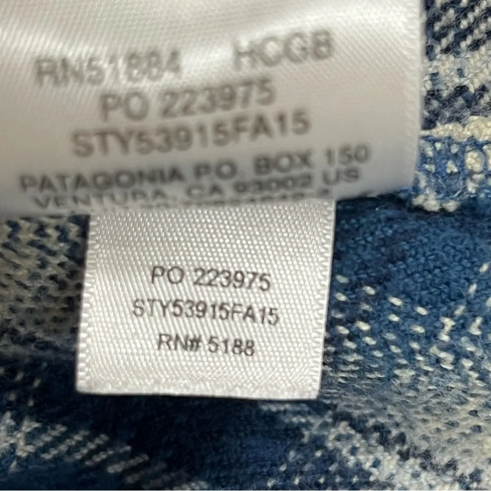 Patagonia women’s size 10 flannel button down shacket sweater top plaid jacket - Image 9