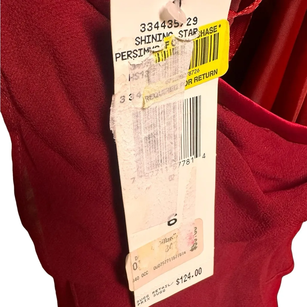 NWT Silk Trim Dress Jones New York Red 1990s Size 6 Sheath - Image 12