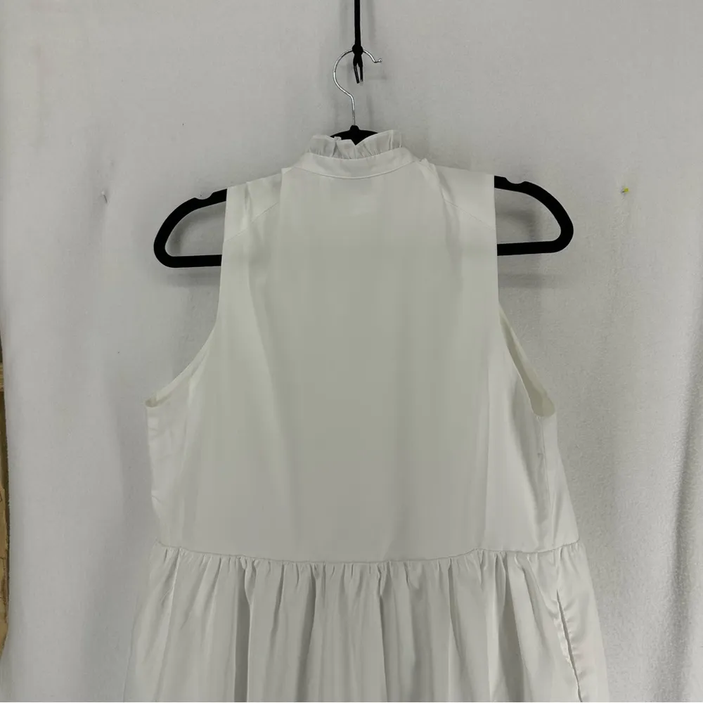 Amanda Uprichard Sleeveless Saffron Dress Womens Large White - Image 10