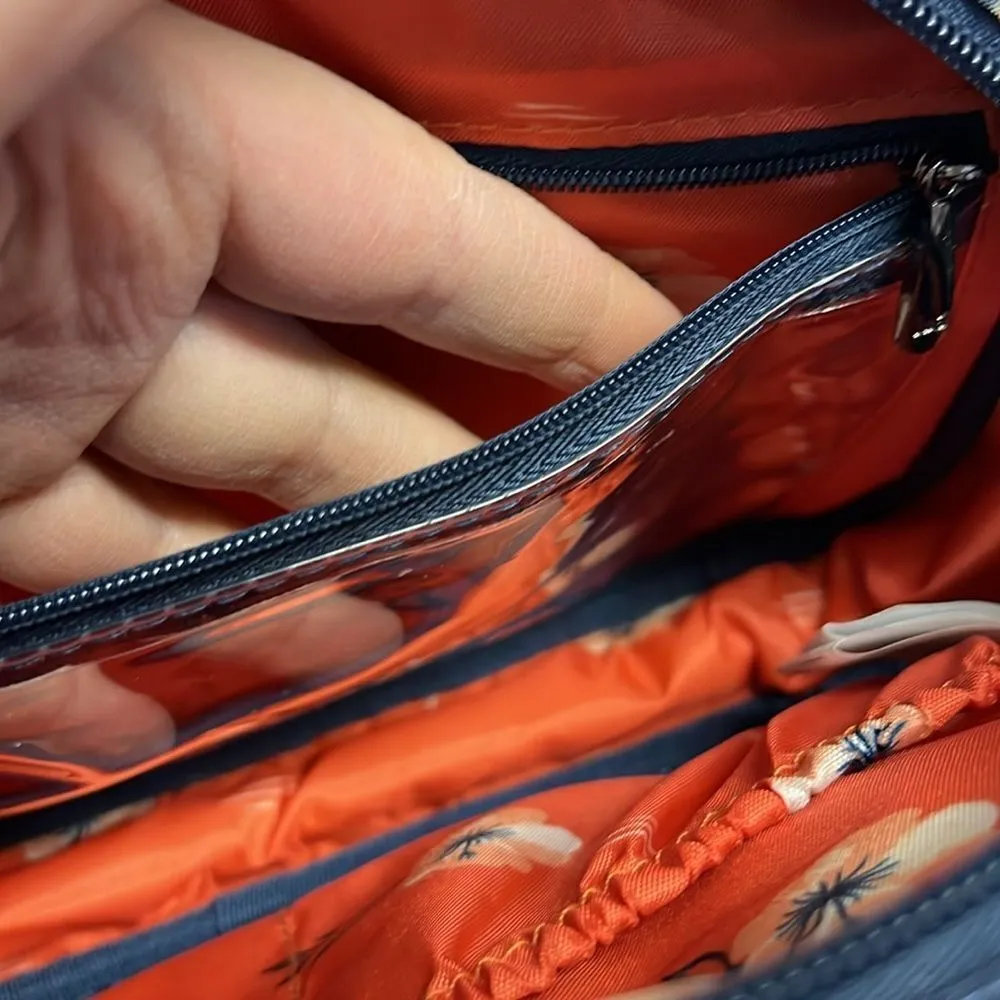 Lug Carousel Blue Floral Adjustable Convertible Belt Bag/ Crossbody RFID Purse Blue - Image 12