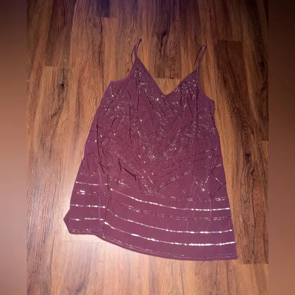 Make a Move Mini
Slip Dress red beaded free people NWOT L 
Boho party $138 - Image 5