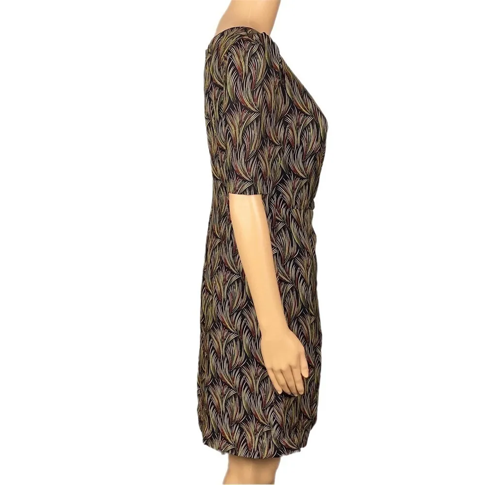 MOULINETTE SOEURS/ANTHROPOLOGIE “Silk Feather Dress” in 100% Silk. Size 6. EUC - Image 6