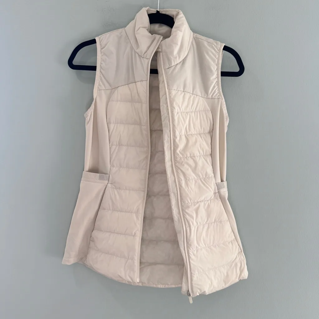 Lululemon Down For It All Vest Off-White 6 - Image 9