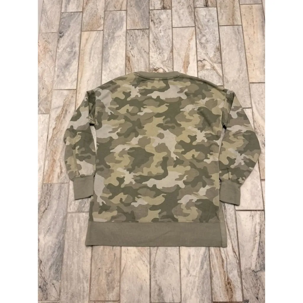 NEW Olive & Oak women's size small green camo fleece lined sweatshirt - Image 5