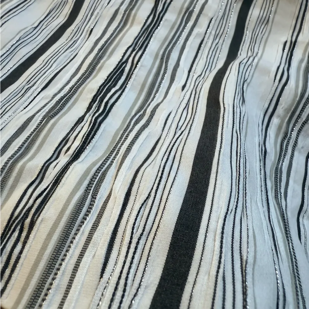 Chicos Monochrome Striped Jacket Button Front Cuffed Long Sleeve Size Large - Image 7