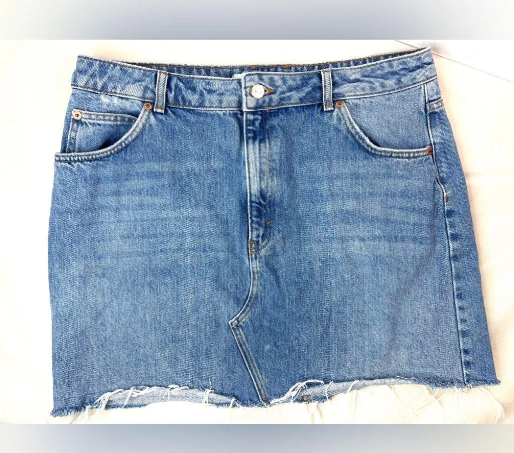 Topshop 16 Blue Denim Jeans Mini Skirt - Plus - Image 8
