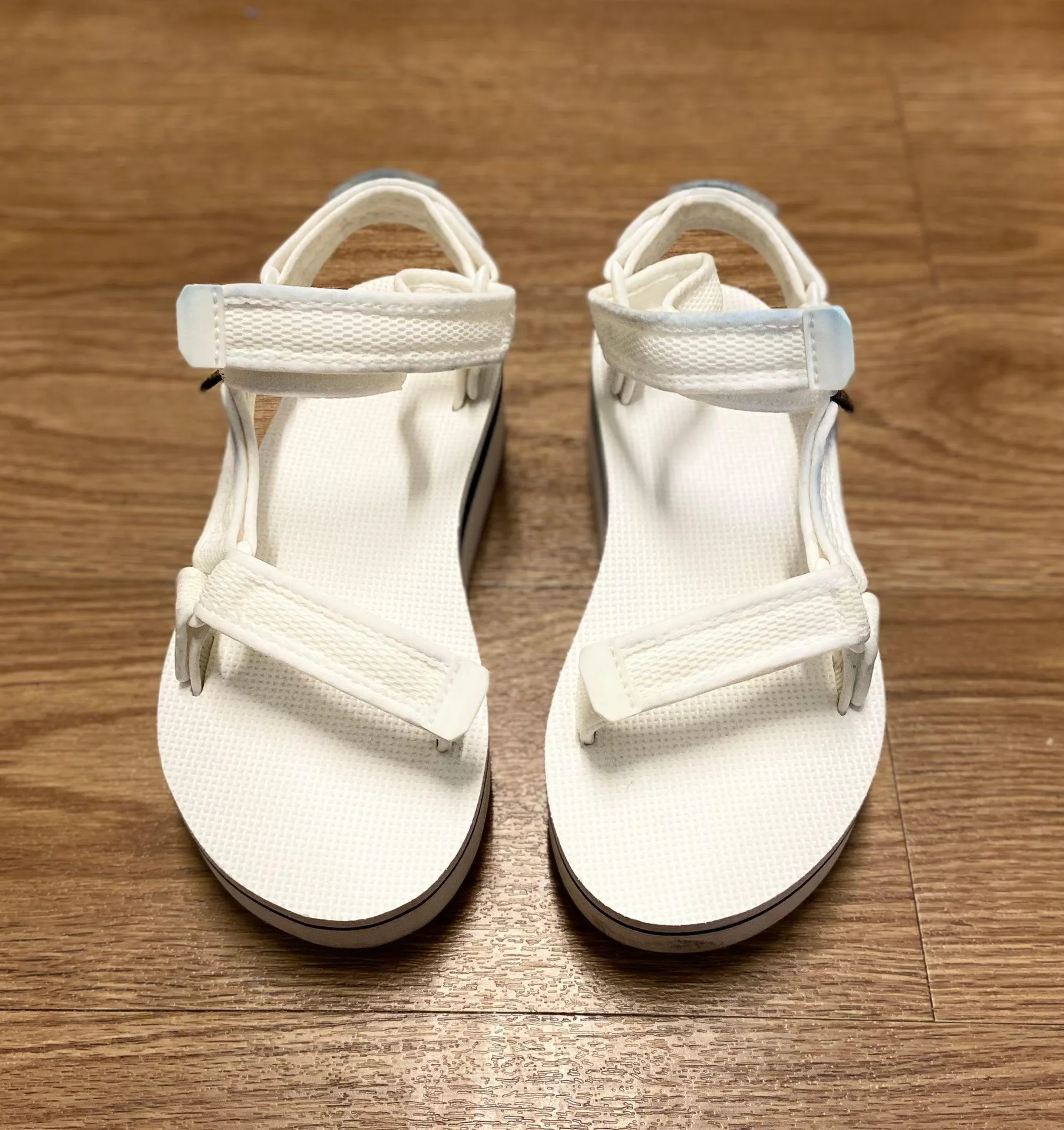 Teva white platform sandals - Image 3