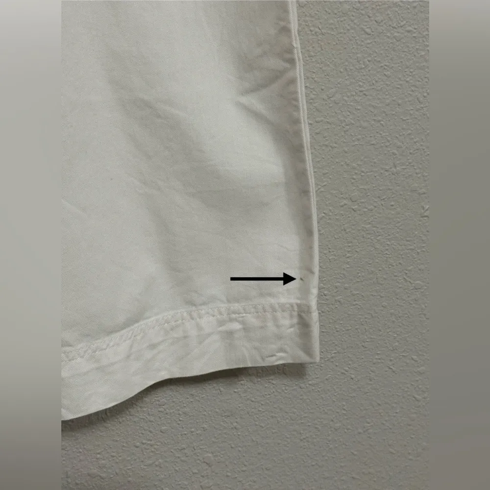 Abercrombie & Fitch Light Cream Wide-Leg Pants with Belt Cotton Blend - Image 7