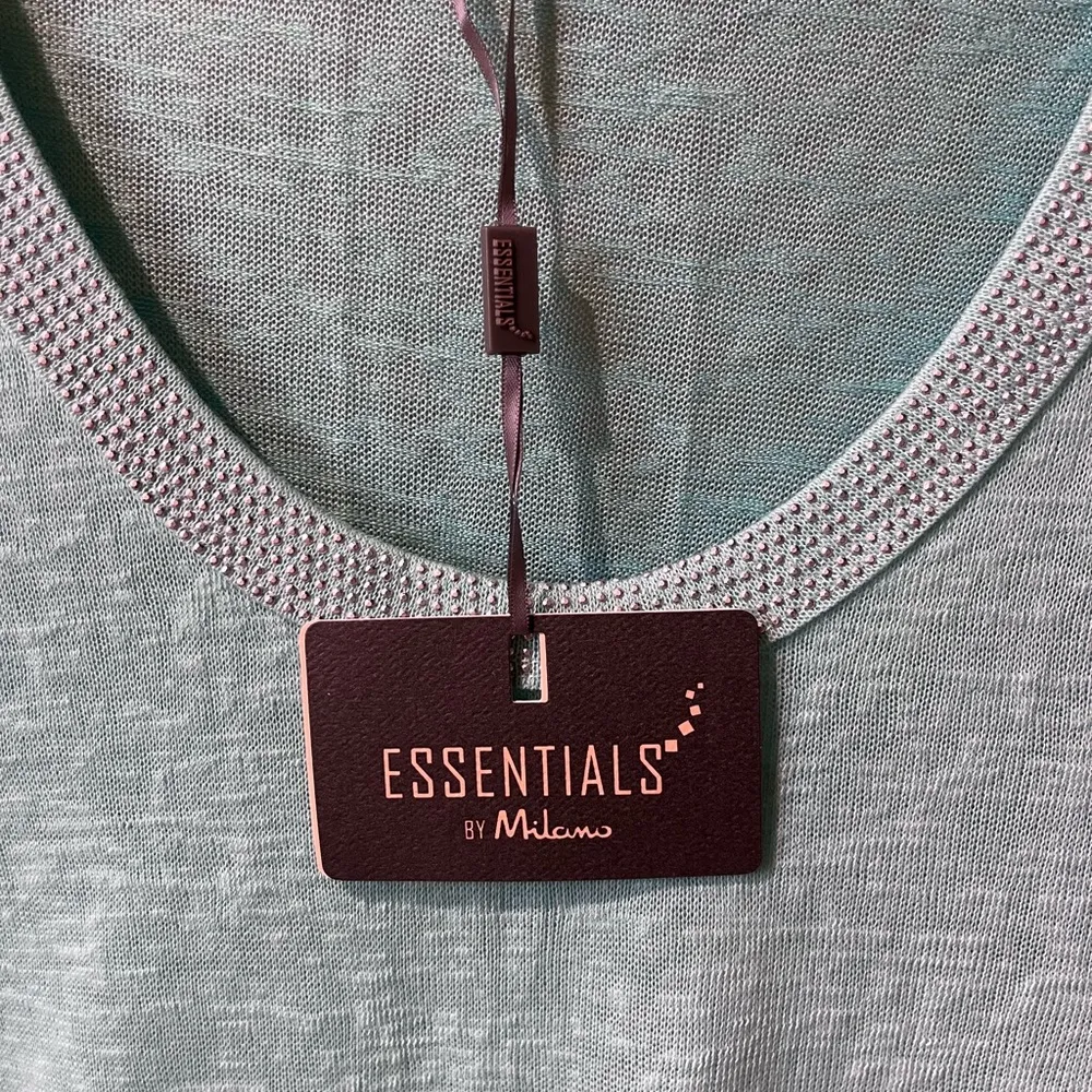 Essentials by Milano Fitted Green Short Sleeve T - Image 4