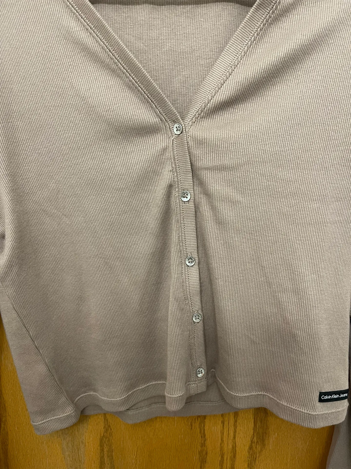 Calvin Klein Brown Cotton Sweater US L - Image 3