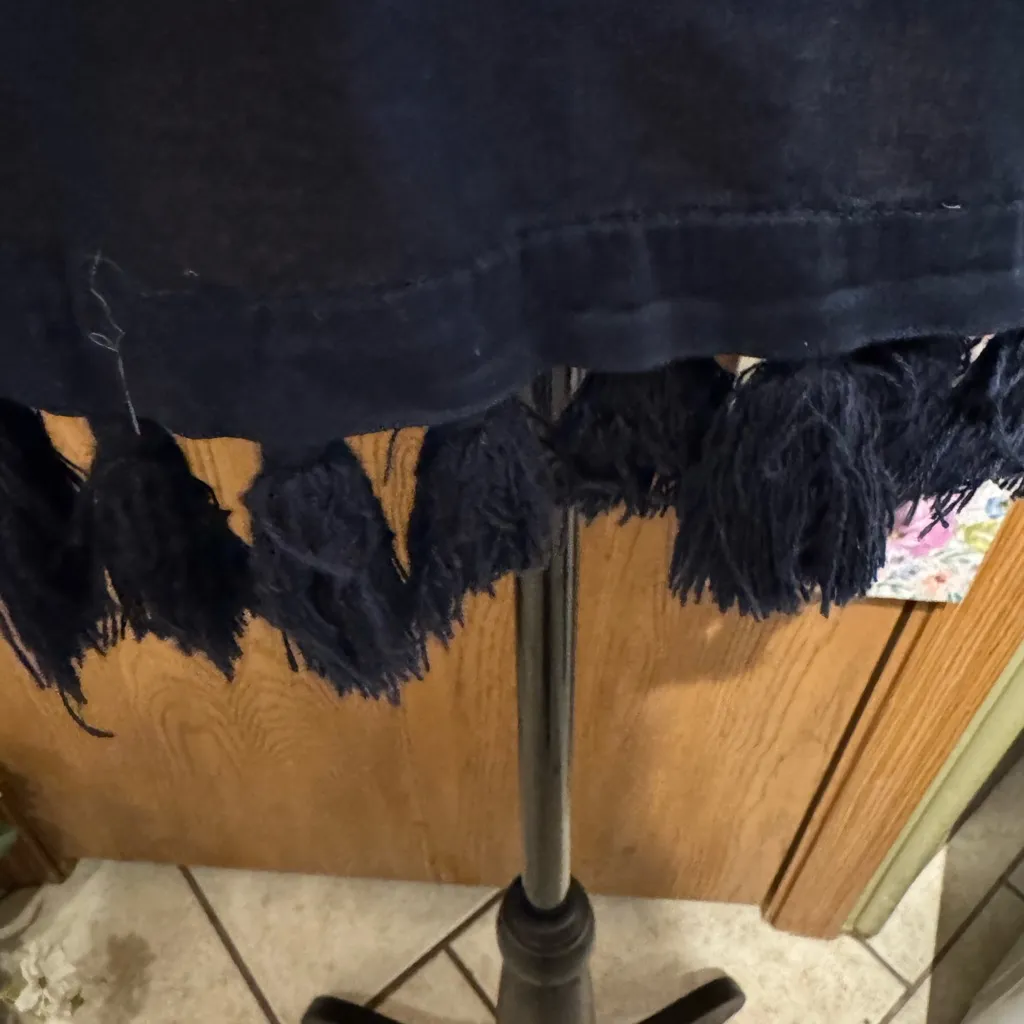 Crown &Ivy Embroidered Paisley Tassel Blouse with tassel on the bottom trim NWOT - Image 5