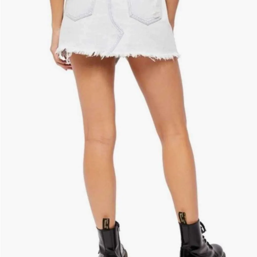 Free People Side Car Women’s Denim Mini Skirt in Silverlake Wash Size 28 - Image 2
