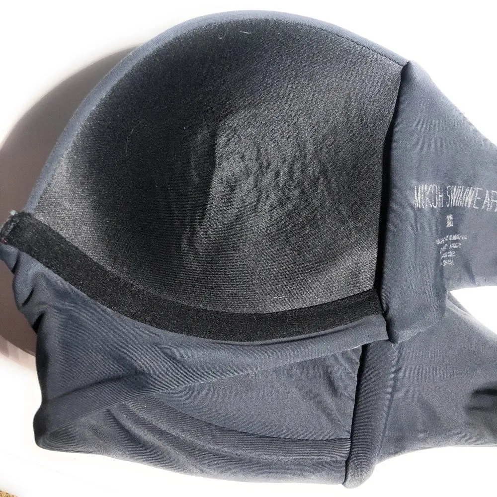 Mikoh Underwire Bandeau Bikini‎ Top Black - Image 6