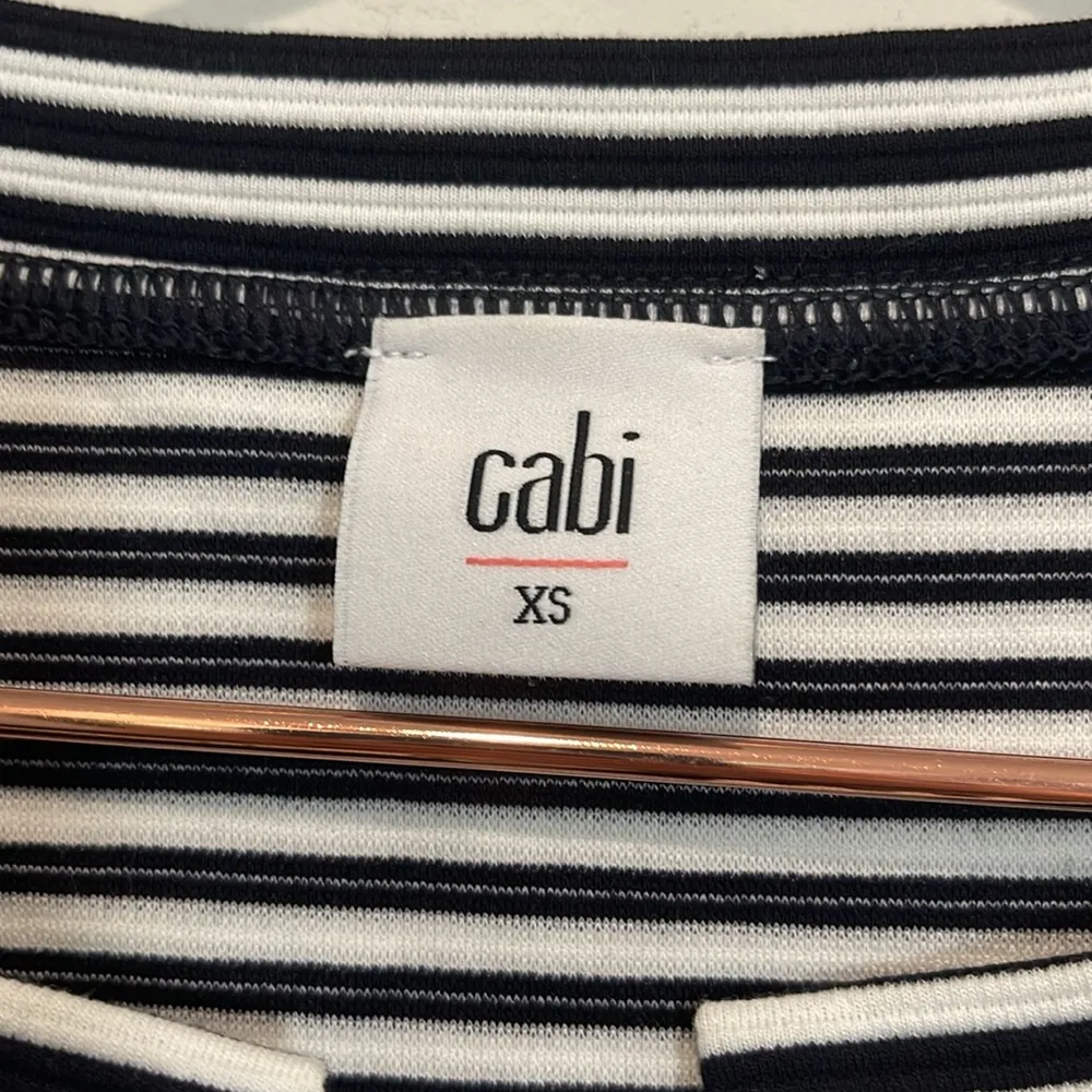Cabi XS Blue White Striped Nautical Captains Dress 5268 - Image 4