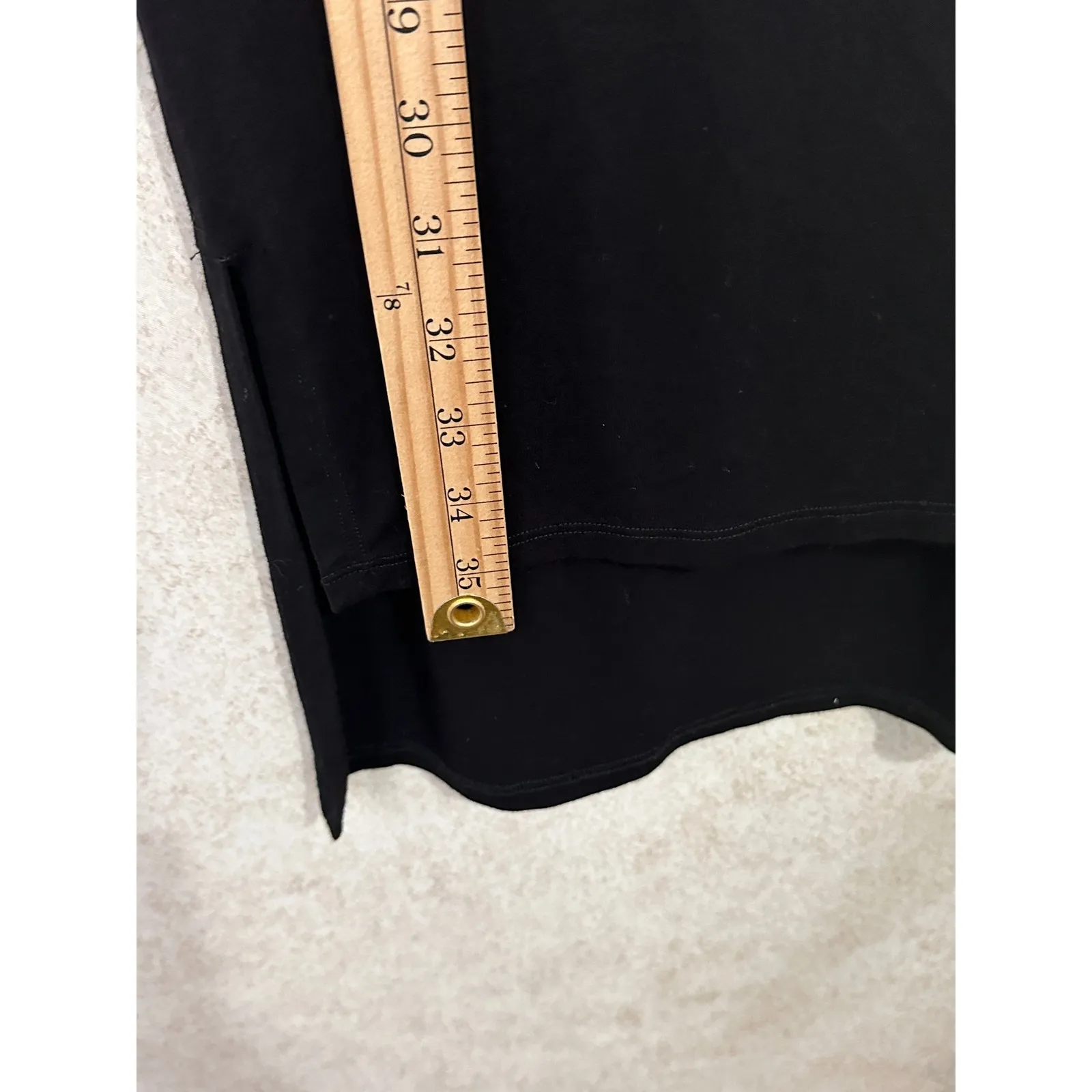 Eileen Fisher Black Dress Womens Small Viscose Blend Minimalist Casual Lagenlook - Image 5