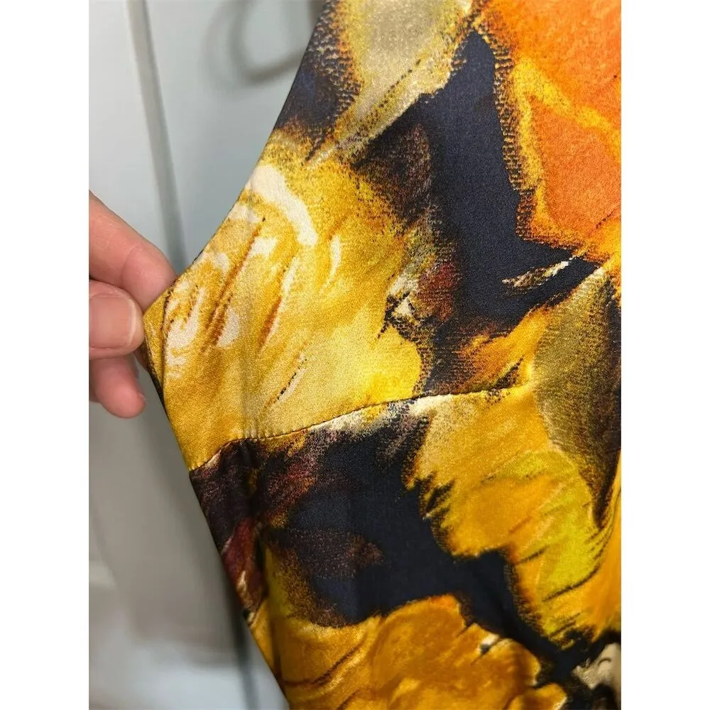 Pendleton Women's Silk Cowl Neck Sheath, Silk Dress Size 6 Multicolor Floral - Image 10