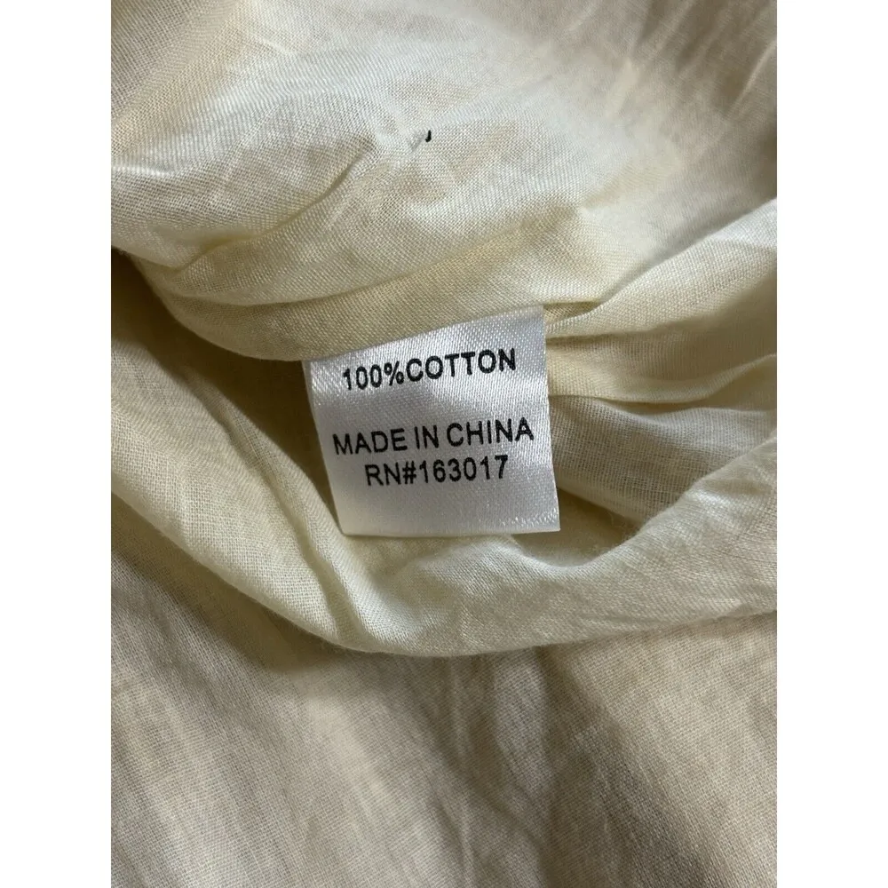 Princess Polly Daniela Mini Dress Beige Cream Size 4 100% Cotton NEW! - Image 7