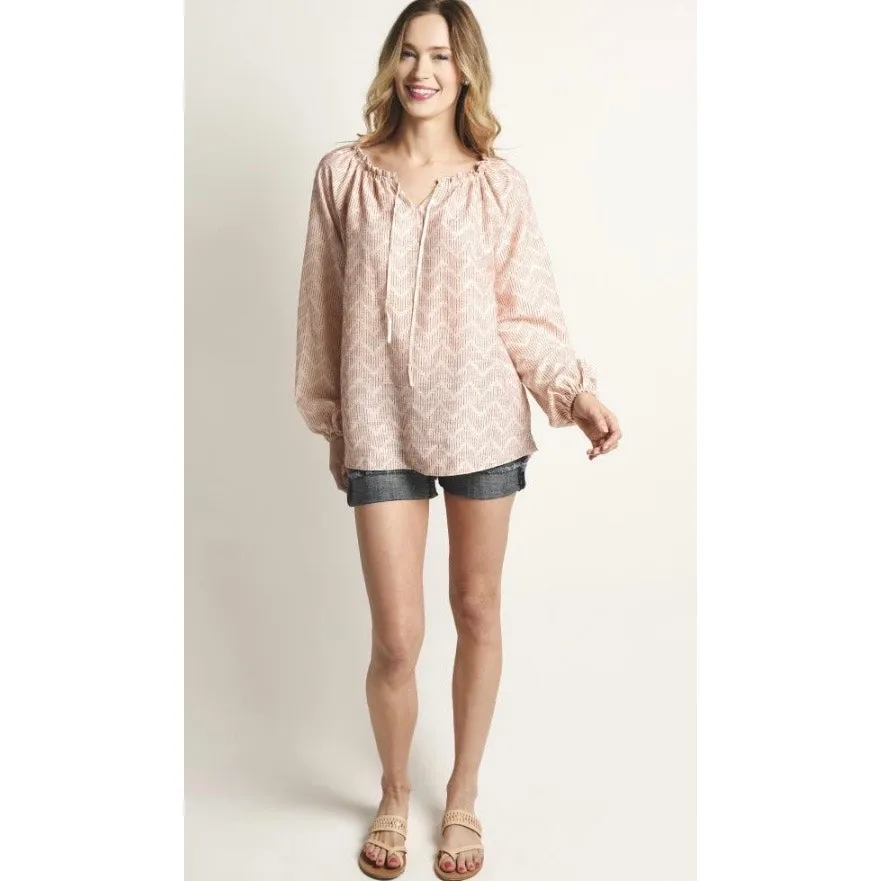 Lemlem Imani Long sleeve Grandfather Shirt Size‎ Large - Image 2