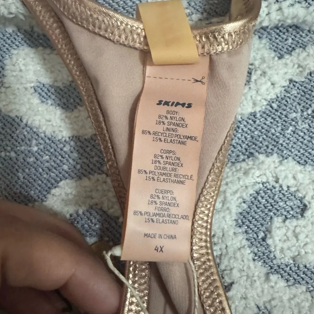 SKIMS Size 4X Women's Signature Swim Monokini Champagne Cut Out SW-MKN-0038 NWT - Image 7