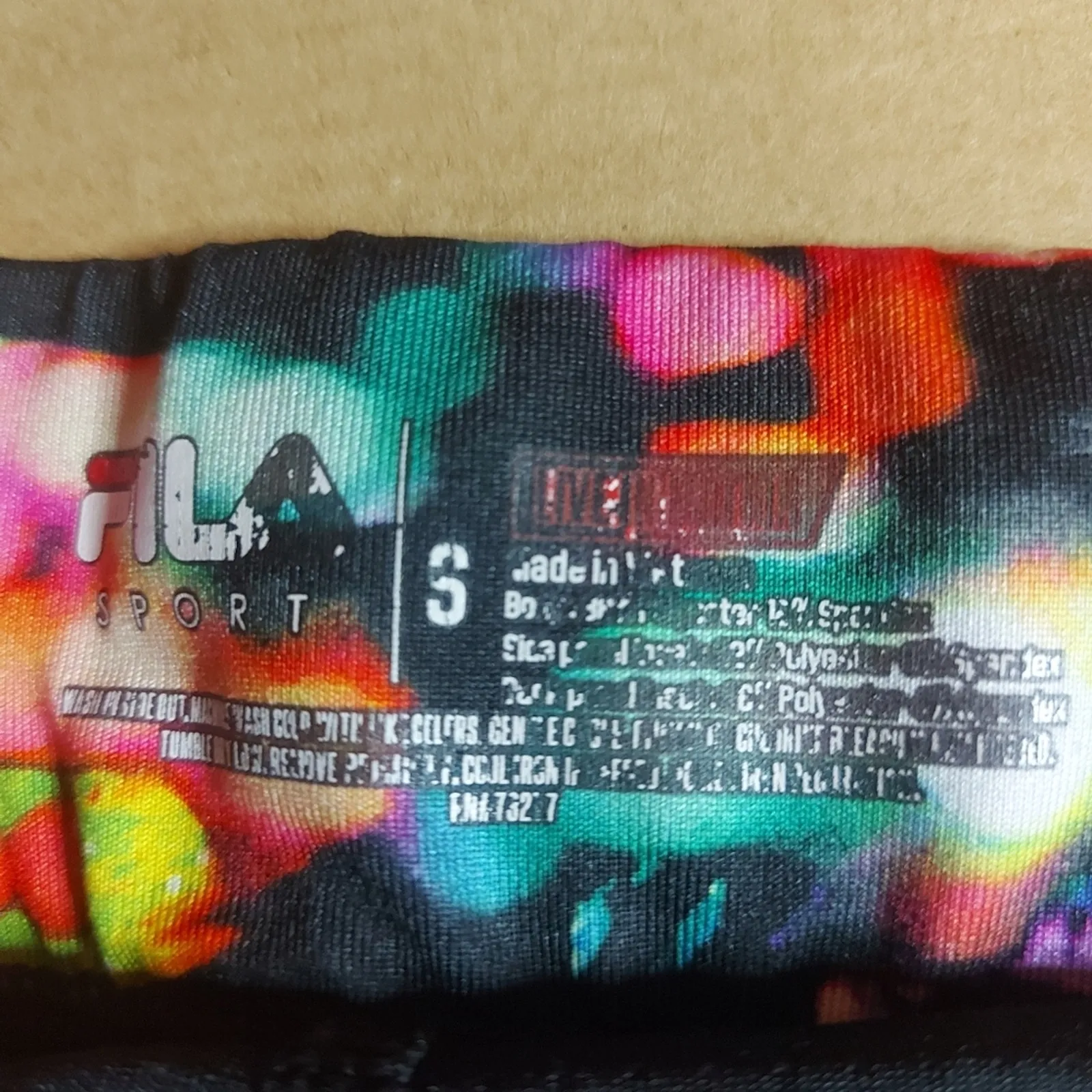 FILA Sport Performance City Lights Multi-color Mesh Capri Leggings S Activewear - Image 8