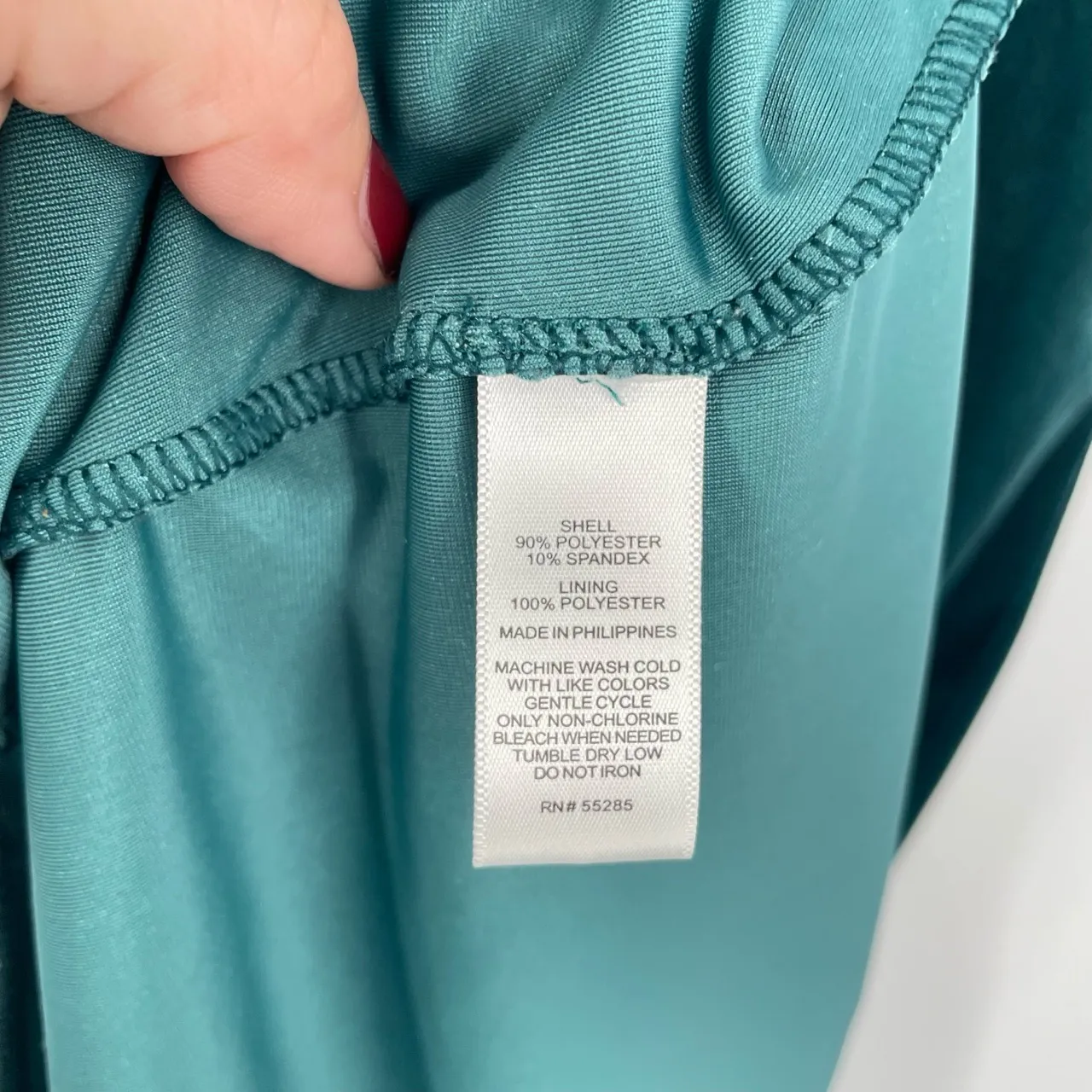 Express Women's Teal Green Velvet Front Slit Spaghetti Strap Sheath Dress Size S - Image 12