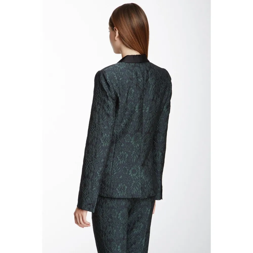 NWT $700 Elizabeth and James Blazer Jacket 8 New Dixie Dark Emerald Green Black - Image 3