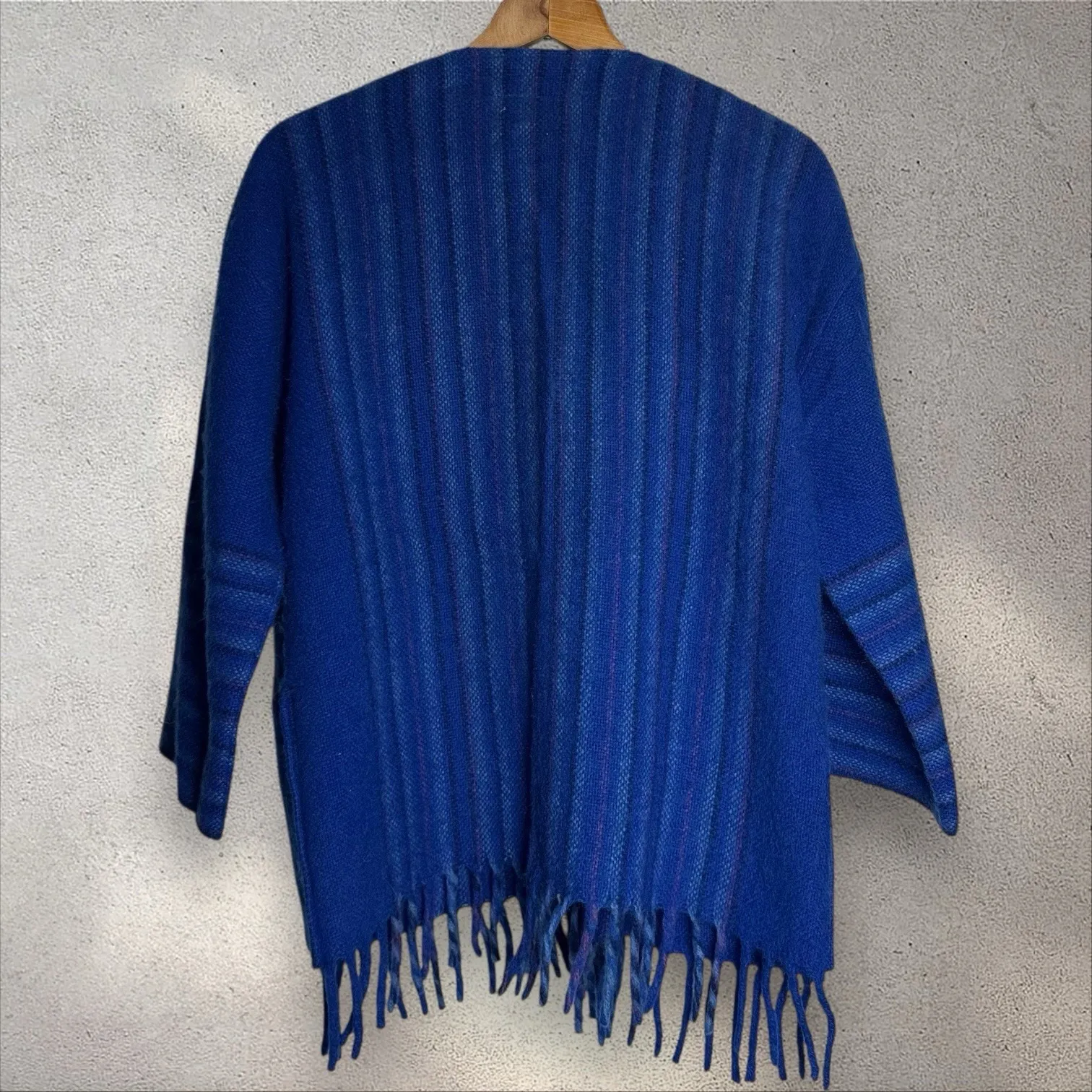 Rynning & Ihlen Vintage Cardigan Sweater Handwoven Norway 100% Wool Size Large Blue - Image 3