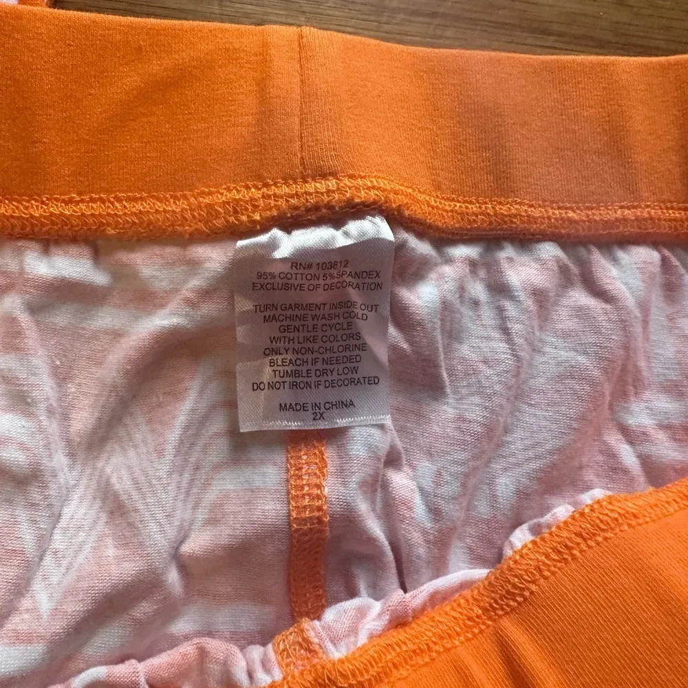 Whataburger Orange Pajama Unisex Set Size 3X - Image 3