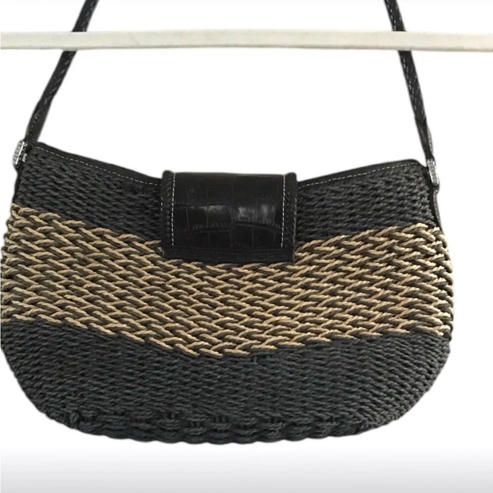 Brighton Savannah Shoulder Bag Braided Vintage - Image 2