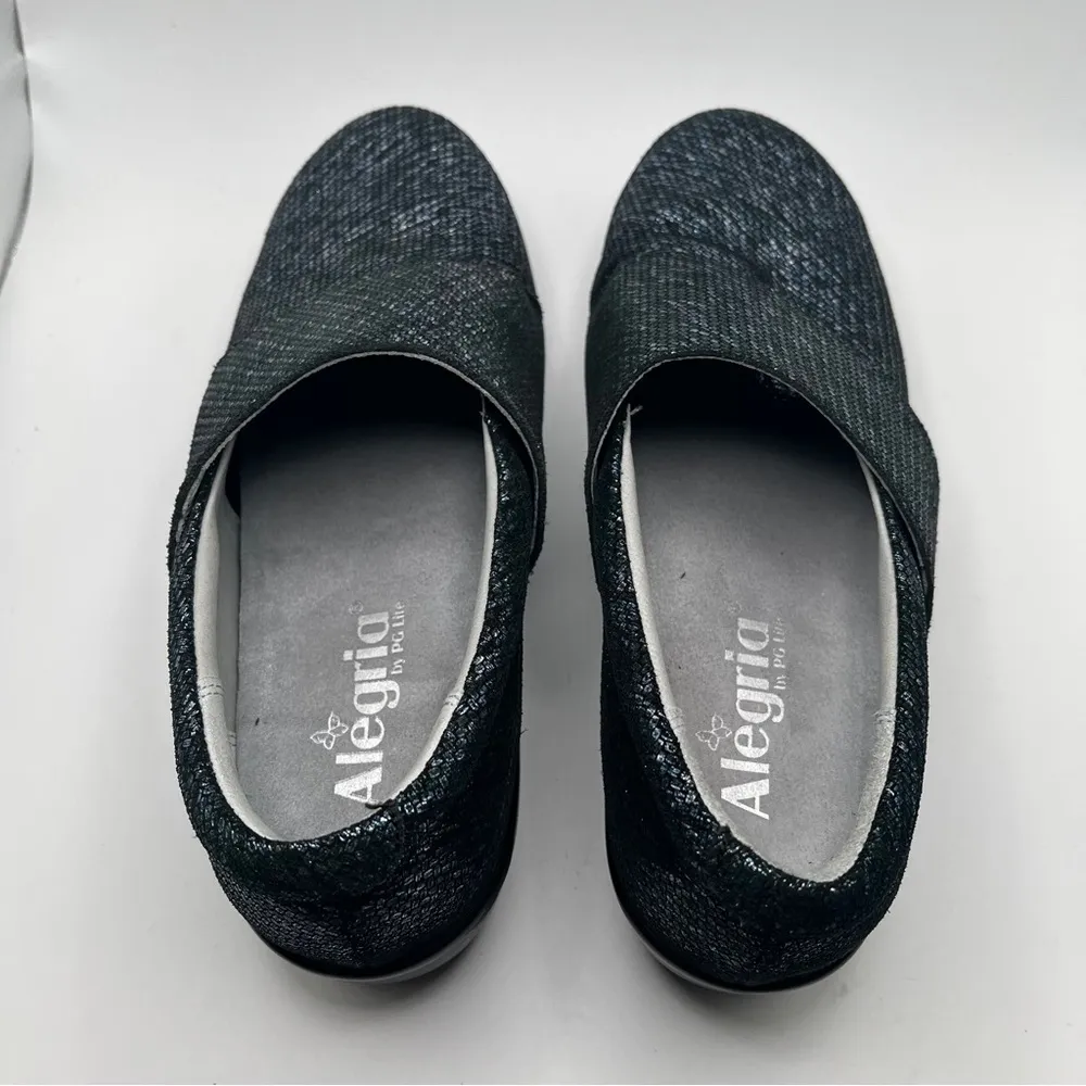 Alegria Women's Lauryn Loafer Size 38 8 Slip On Nursing Shoe Blue Metallic - Image 8