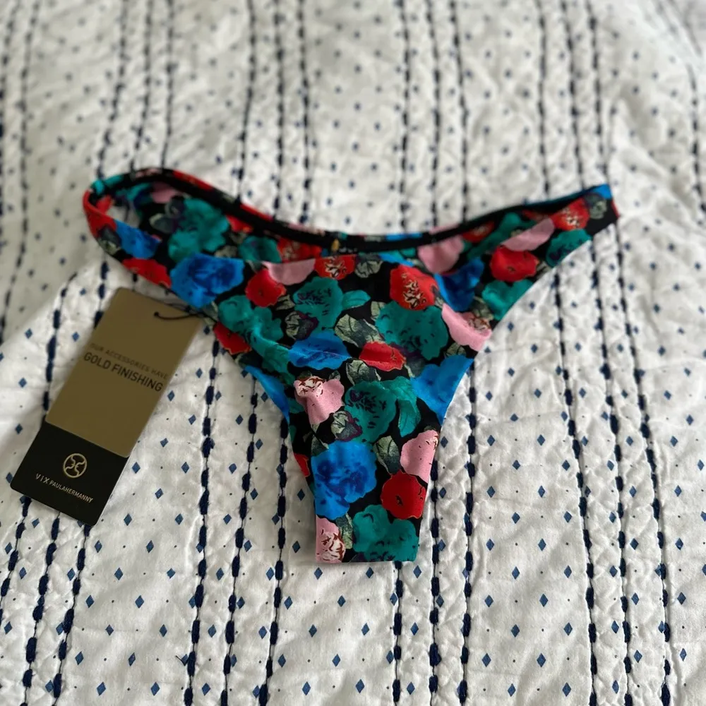 Vix Bella Basic Cheeky Bikini Bottom S NWT Floral - Image 7